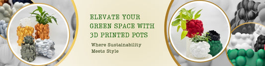 Elevate Your Green Space with 3D Printed Organic Pots — Where Sustainability Meets Style!