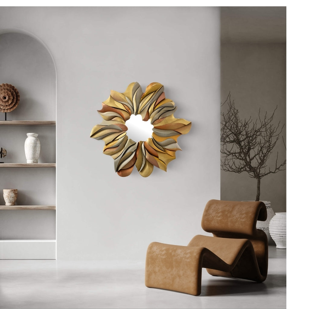 Mirror Golden Flower