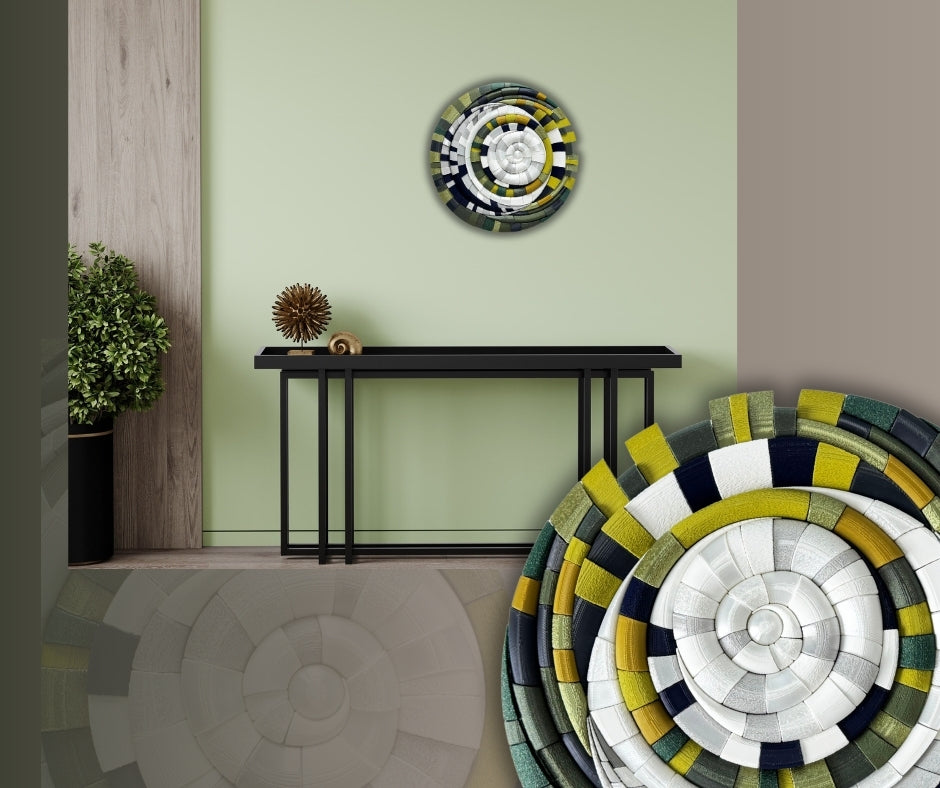 Contemporary mosaic inspired by the MOON