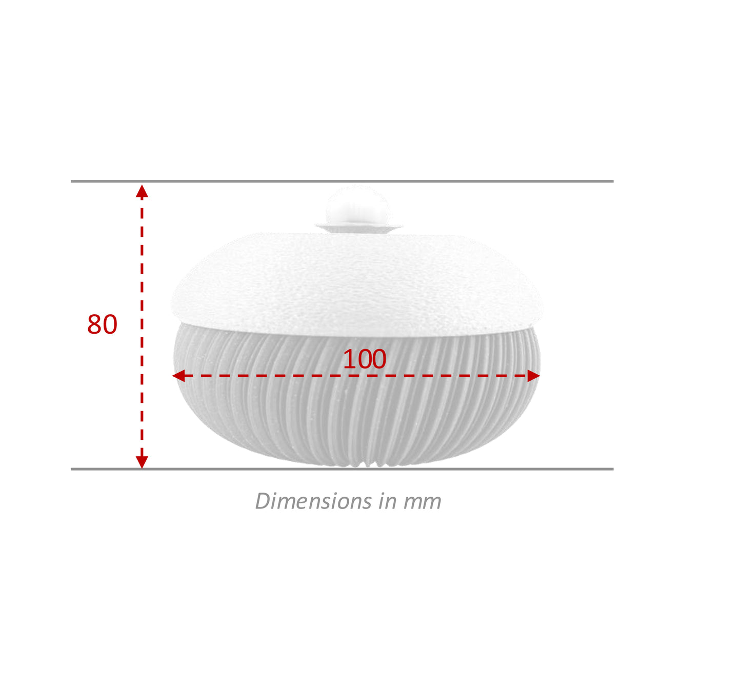 Jar WHITE PEARL (White).