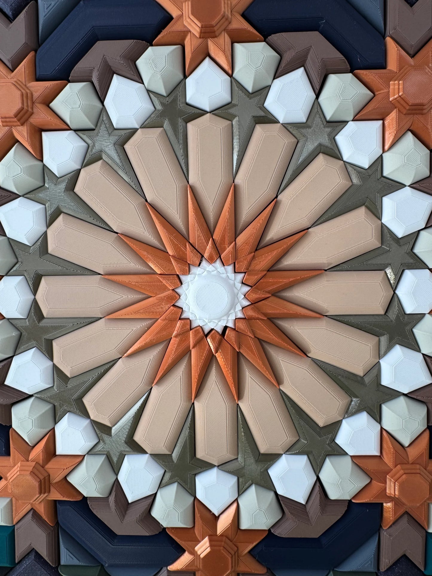 Mosaic Dark Symmetry handcrafted mosaic texture | JOVI Creative