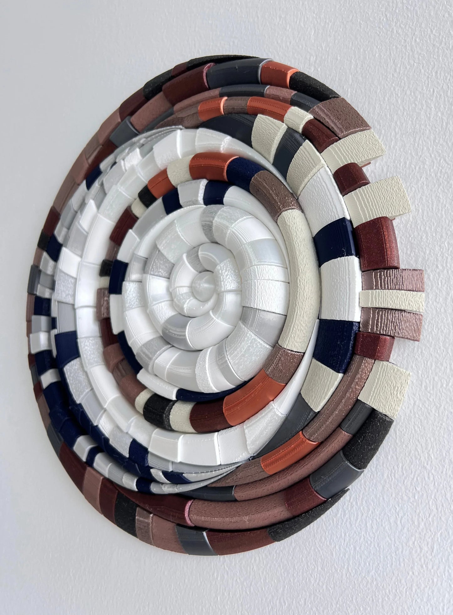 Mosaic Moon Brown sculptural side view 2 | JOVI Creative