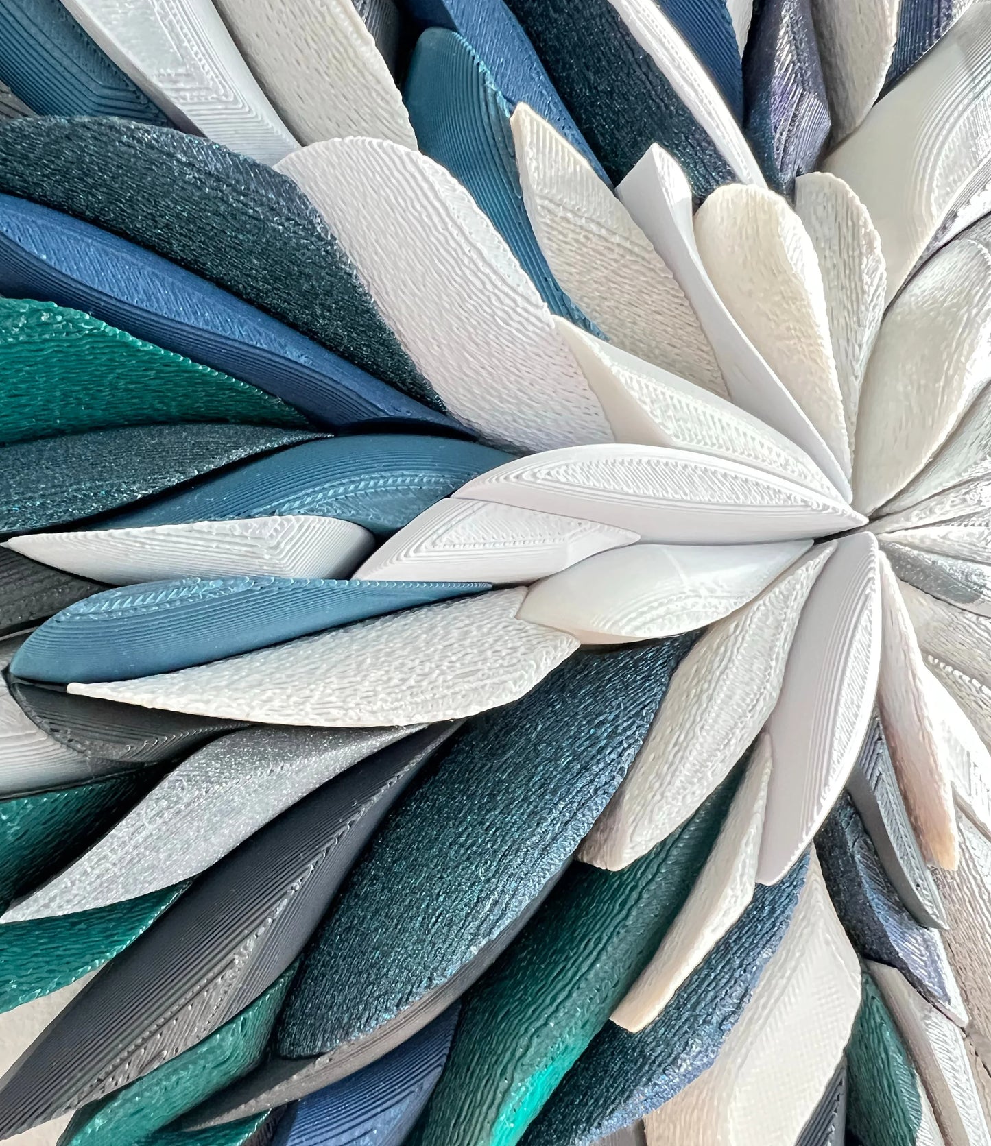 Mosaic Anthemion Blue close-up mosaic texture | JOVI Creative