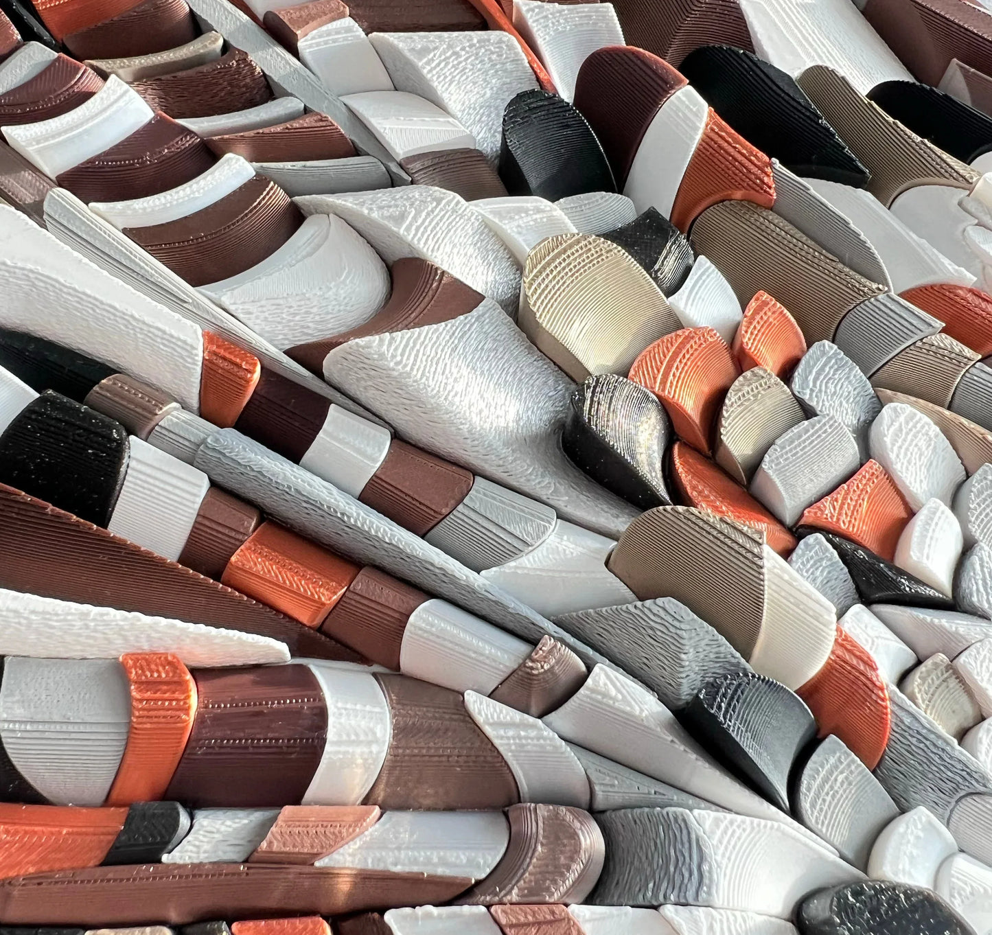 Mosaic Eagle's Feather copper brown tones detail | JOVI Creative