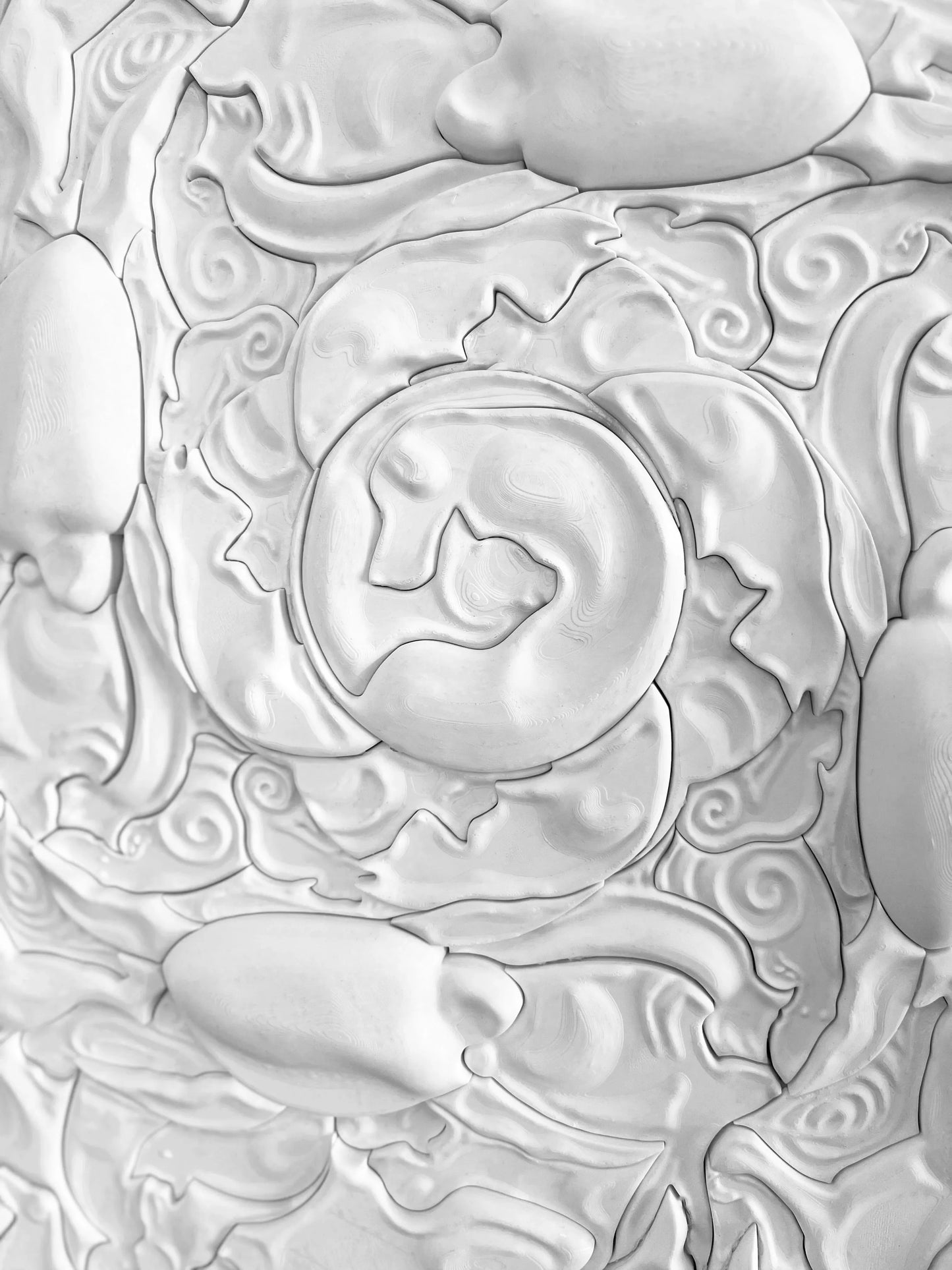 Mosaic Pets White handcrafted mosaic texture detail | JOVI Creative