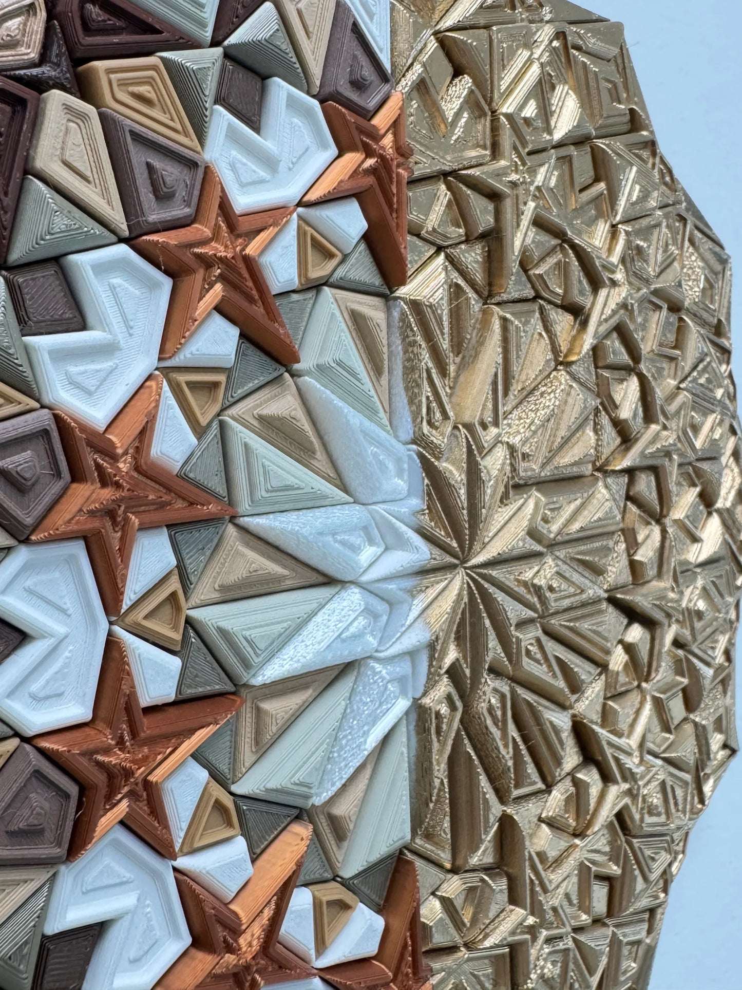 Mosaic Star Mini gold copper tones detail 2 | JOVI Creative