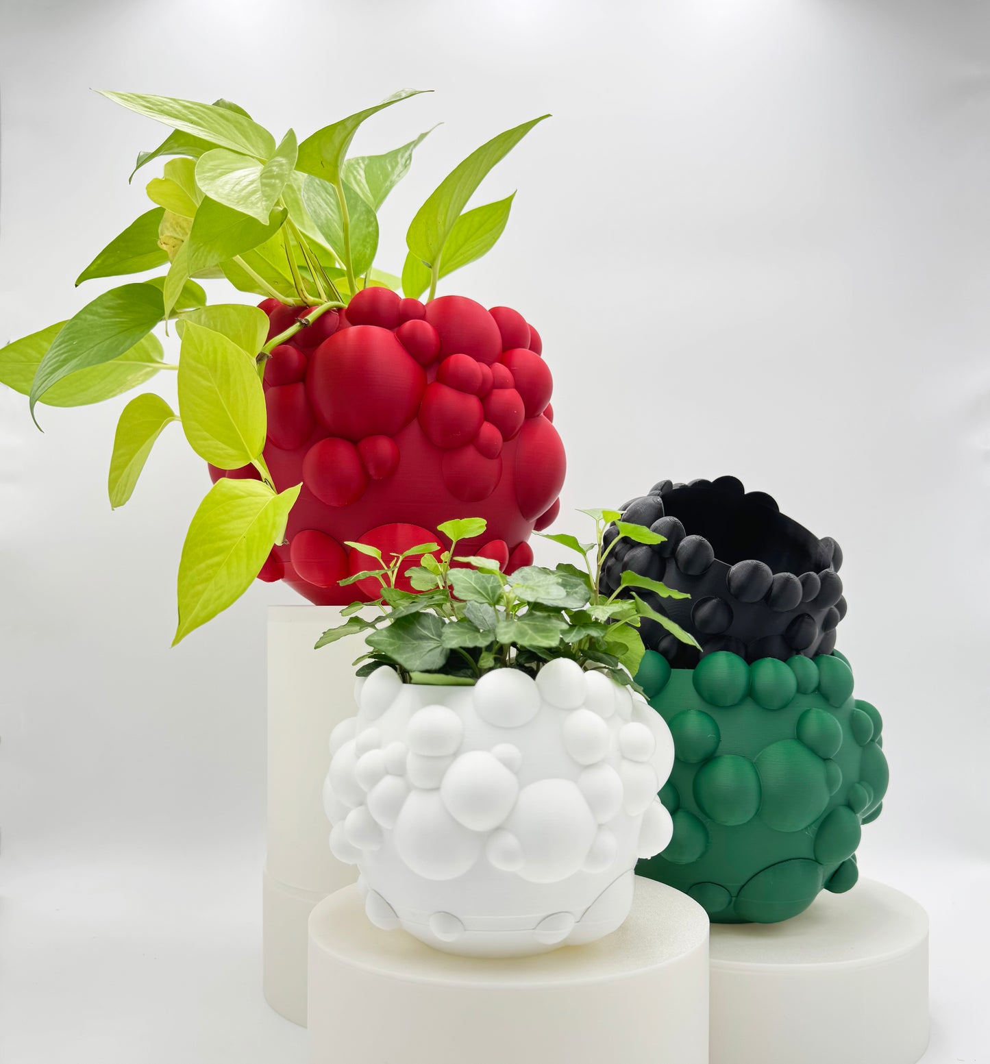 Flower Pot CLOUDS (Red)