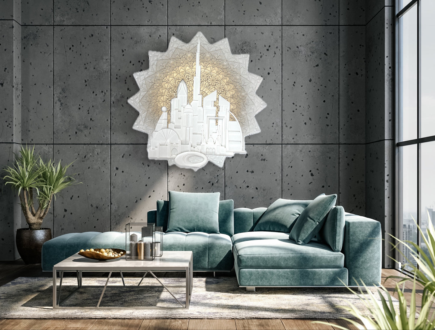Wall decoration/Custom mosaic/Unique design/Islamic art/Dubai