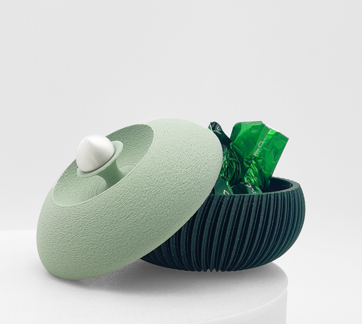 Custom design box, ocean pearl, green