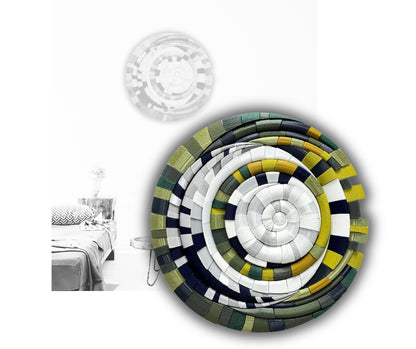 Contemporary mosaic inspired by the MOON