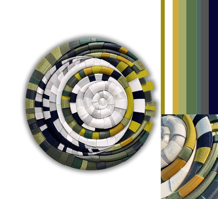 Contemporary mosaic inspired by the MOON