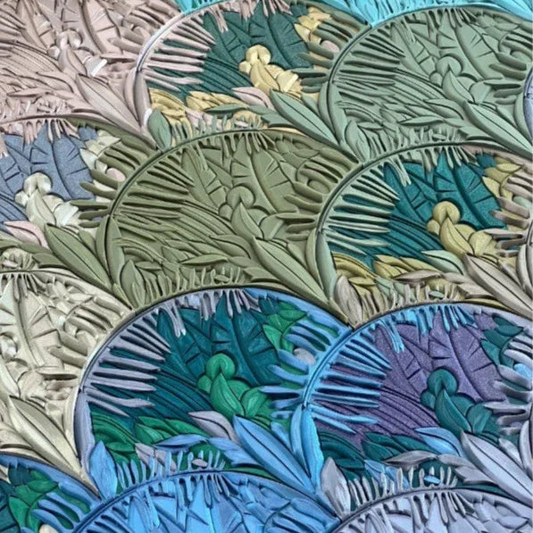 Wall Panel Forest close-up mosaic texture detail 3 | JOVI Creative 