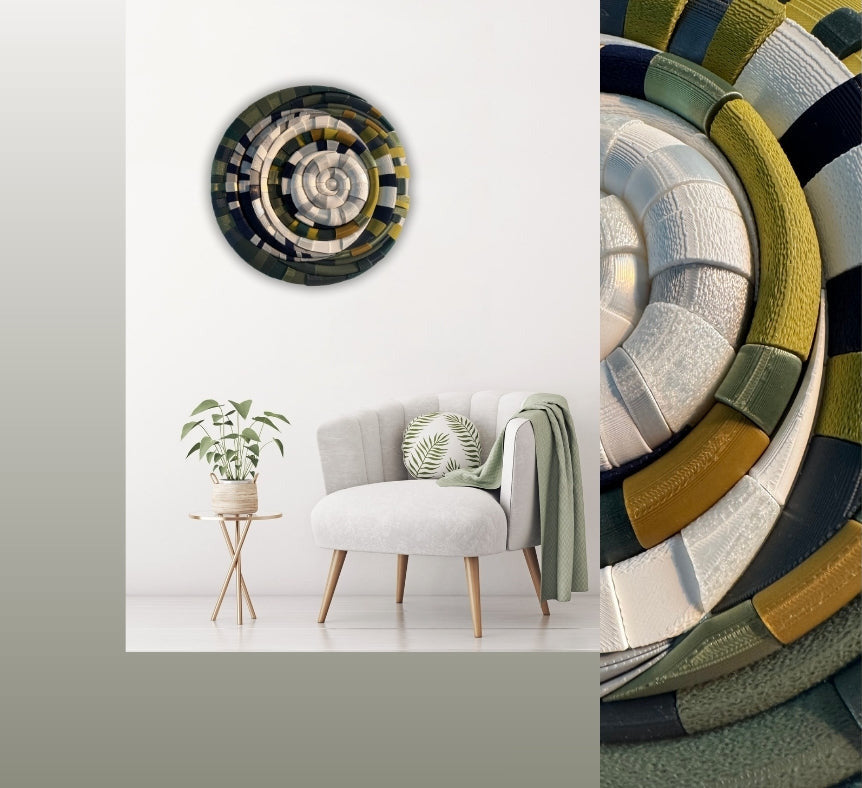 Contemporary mosaic inspired by the MOON