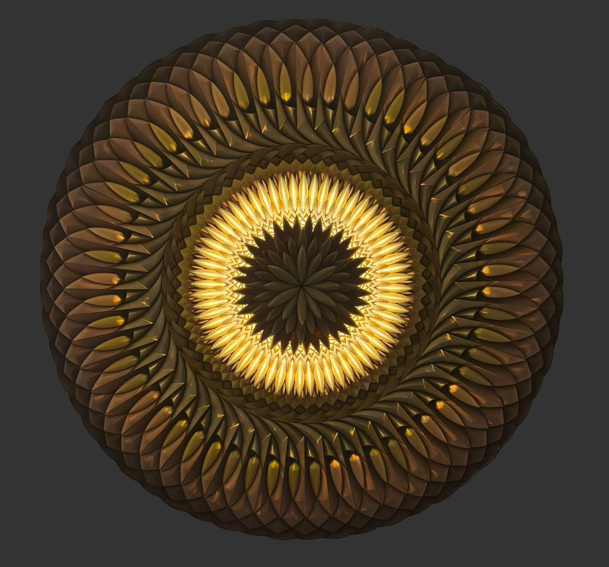 Mosaic Rising Sun (with LED)