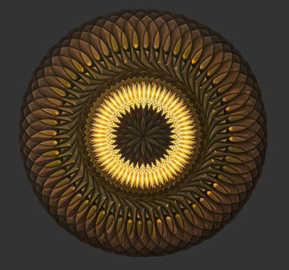 Mosaic Rising Sun (with LED)