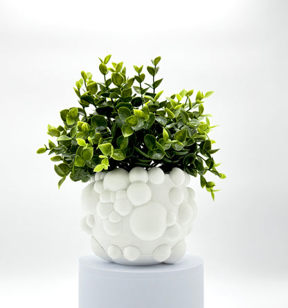 Flower Pot CLOUDS (White)