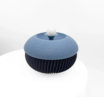 Box Blue Pearl top view flat lay | JOVI Creative 