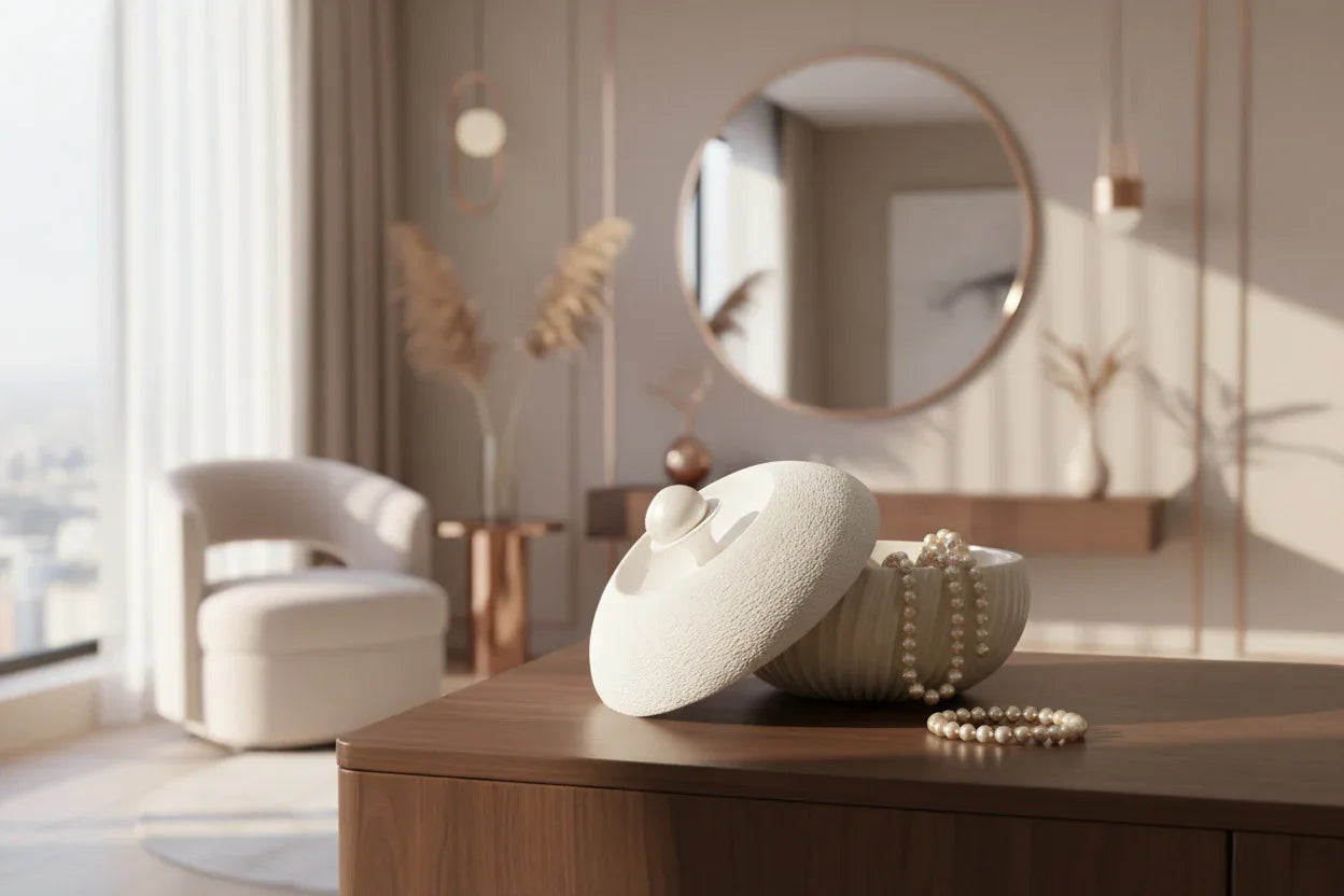 Box White Pearl for luxury interior | JOVI Creative 