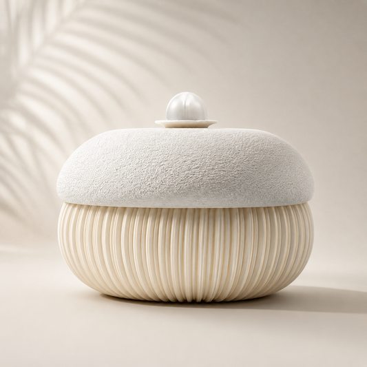 Decorative box White pearl