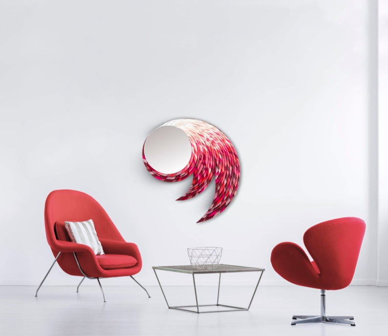 Decorative wall mirror FENIX with exclusive design UAE