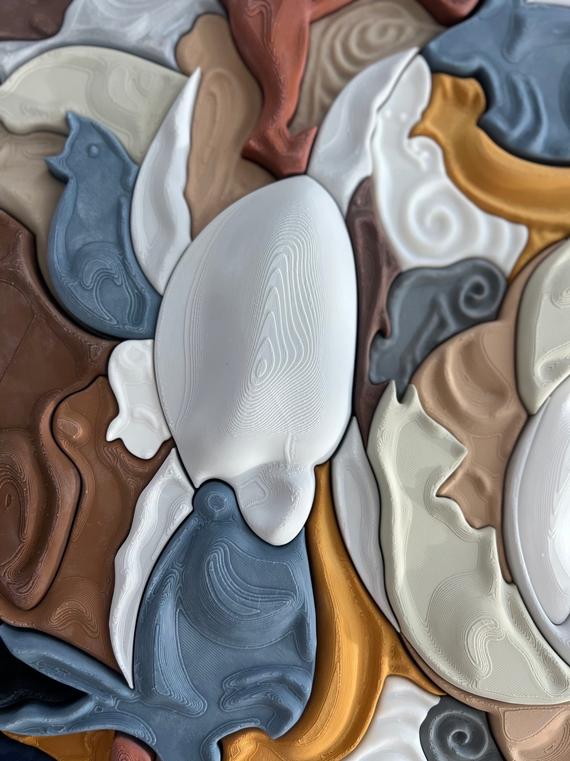 Close-up of Mosaic Pets showing exclusive intricate mosaic pattern details