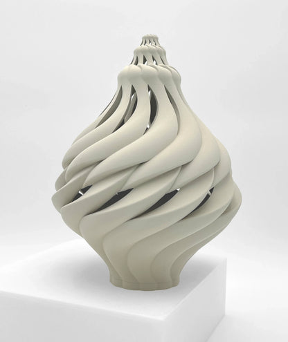 Light Sea Shell Beige Matte sculptural table light | JOVI Creative 