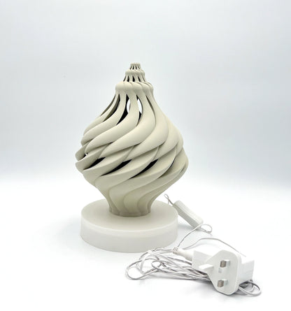 Light Sea Shell Beige Matte sculptural table light with cable | JOVI Creative 