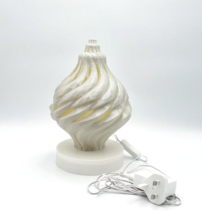 Light Sea Shell White sculptural table light with cable | JOVI Creative 