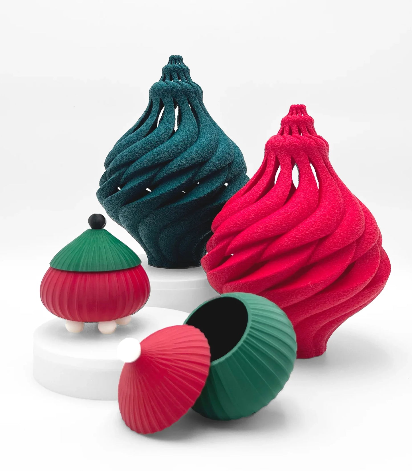 Lights Sea Shell Green & Red with Pearl Boxes | JOVI Creative 