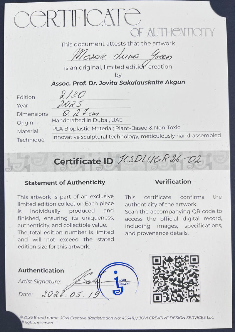 Certificate of Authenticity