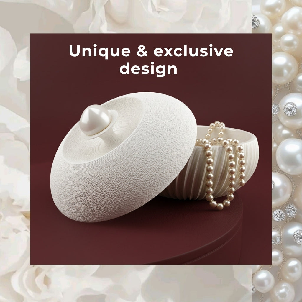 Luxury Box White Pearl for jewelry | JOVI Creative 