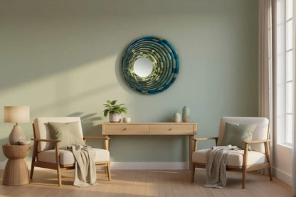 Mirror Bamboo Green cozy interior | JOVI Creative 