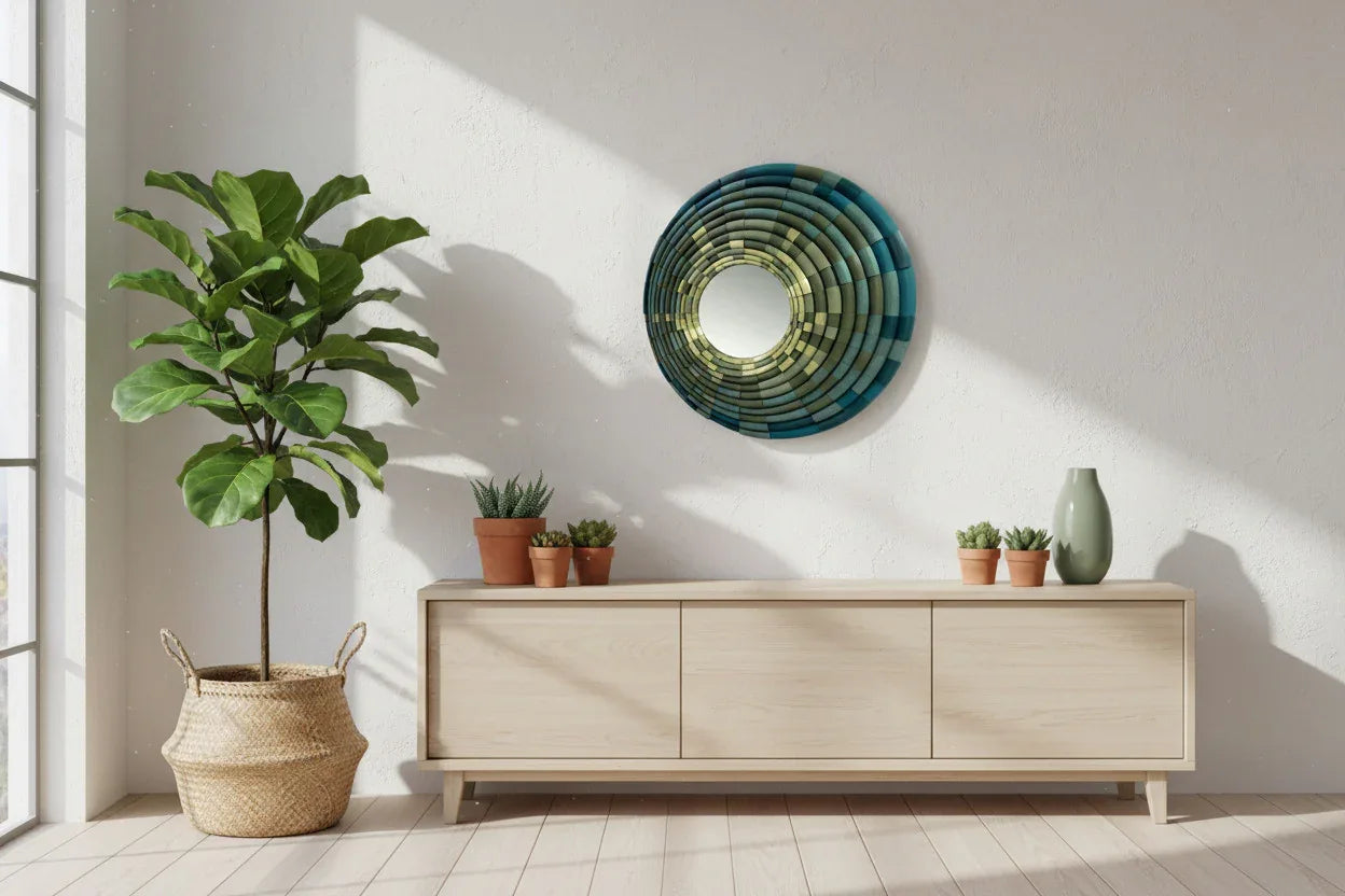 Mirror Bamboo Green interior lifestyle styling | JOVI Creative 