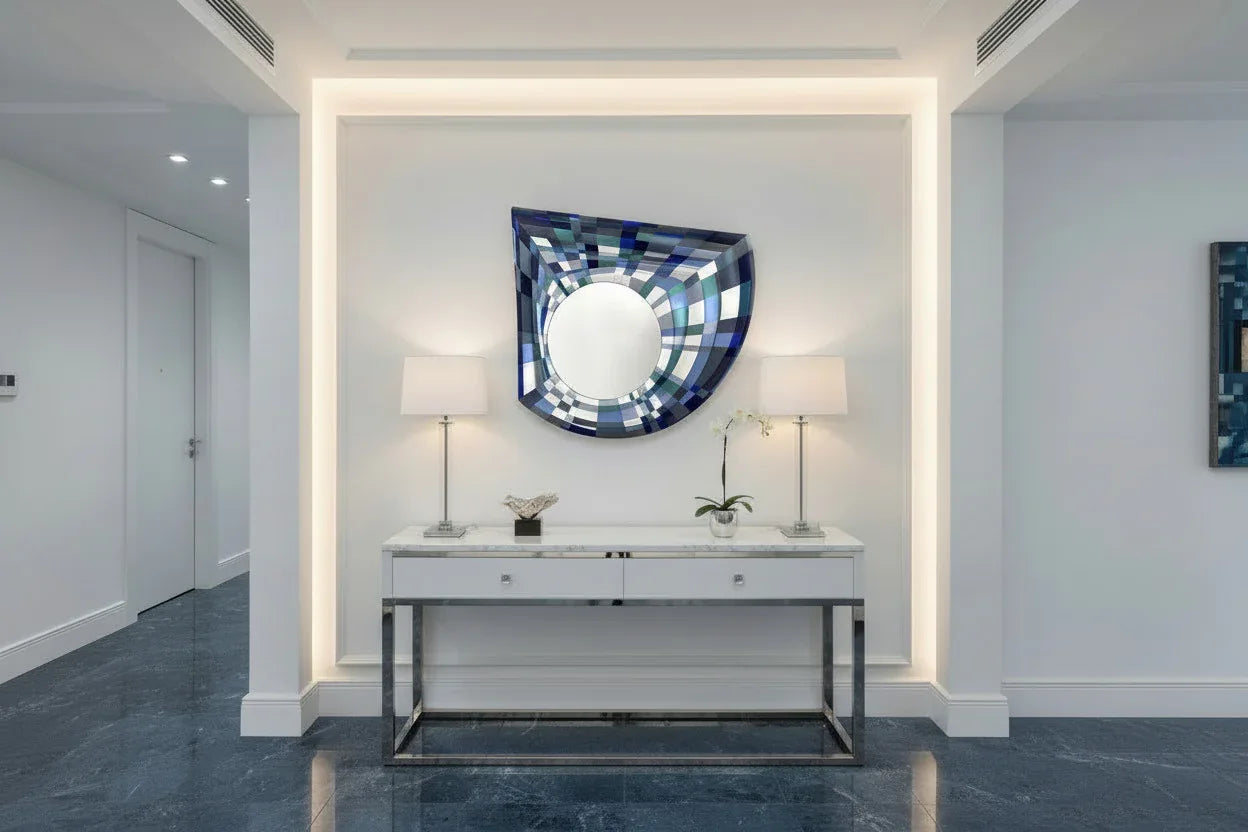 Mirror Blue Wave in hotel interior | JOVI Creative 
