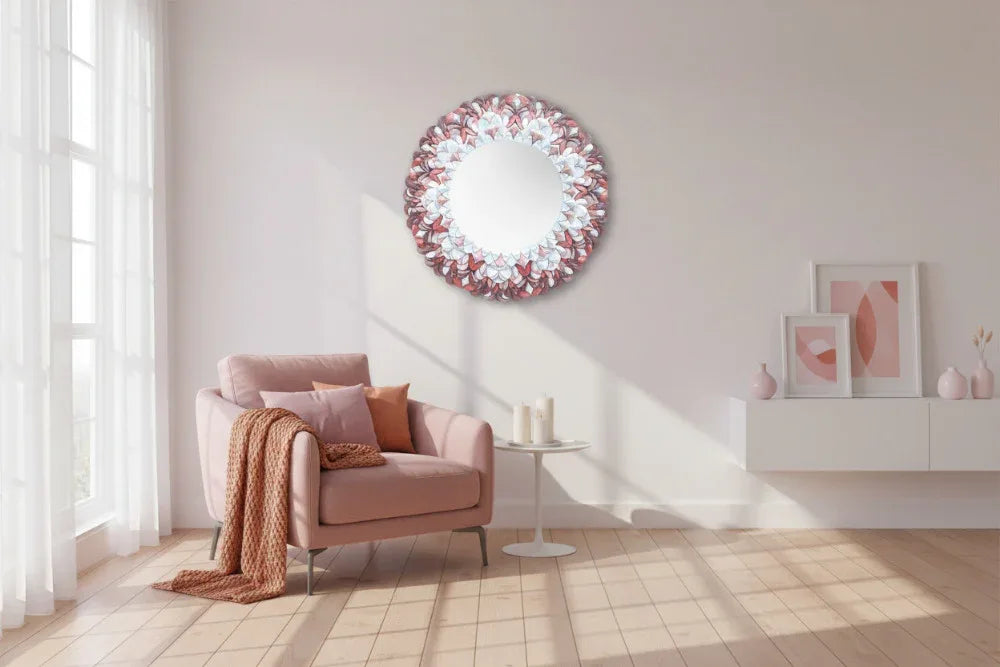 Mirror Cherry Blossom Pink in cozy interior | JOVI Creative 