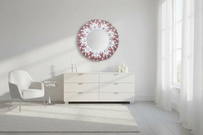 Mirror Cherry Blossom Pink interior wall installation | JOVI Creative 