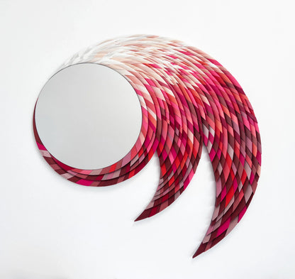 Mirror Flamingo sculptural mosaic front view | JOVI Creative 