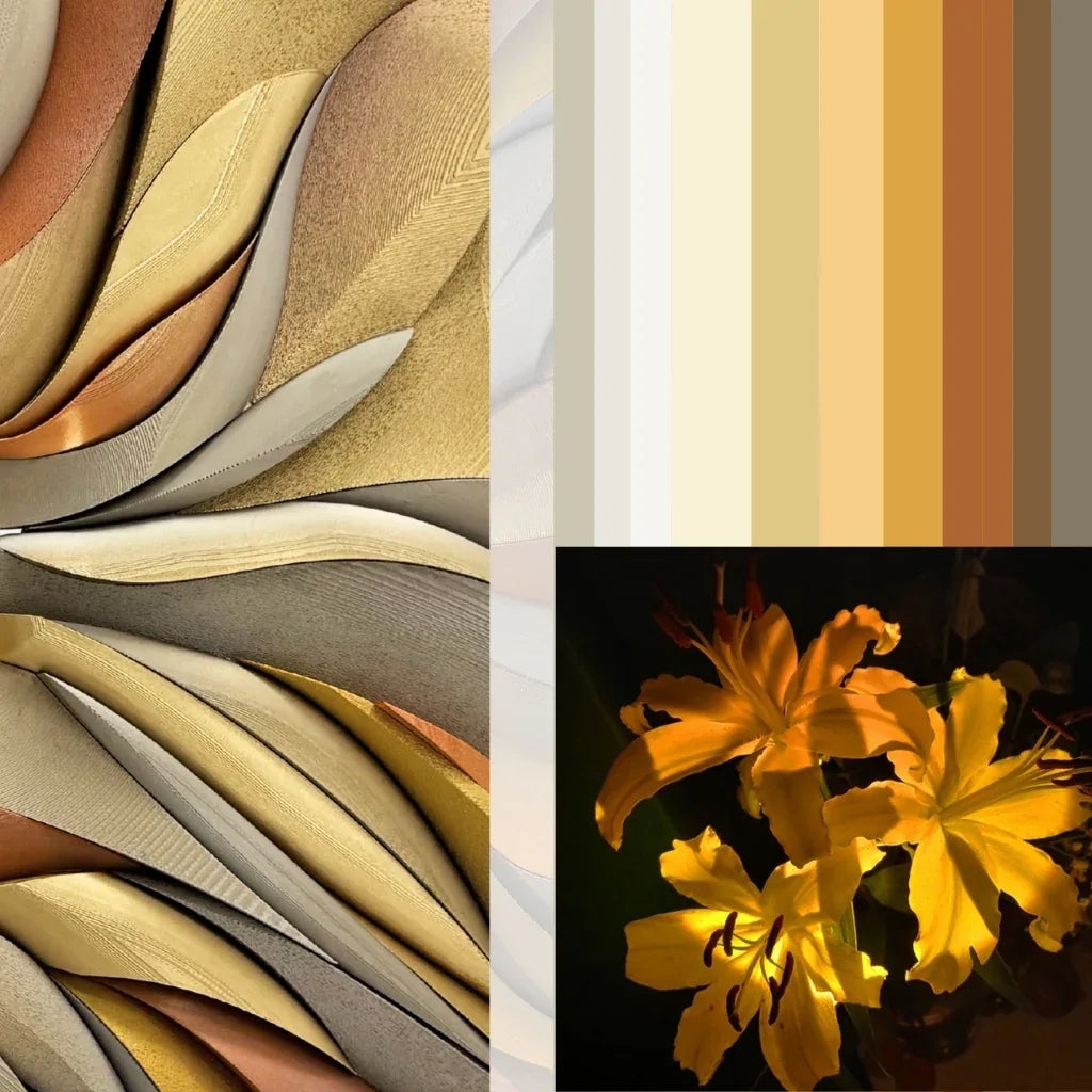Mirror Golden Flower Mood board & inspiration | JOVI Creative 