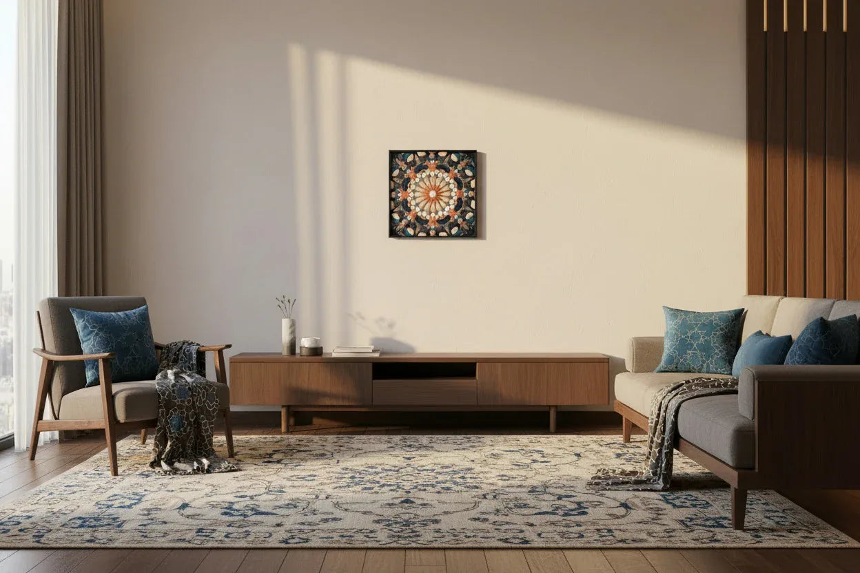 Mosaic Dark Symmetry in exclusive interior | JOVI Creative 