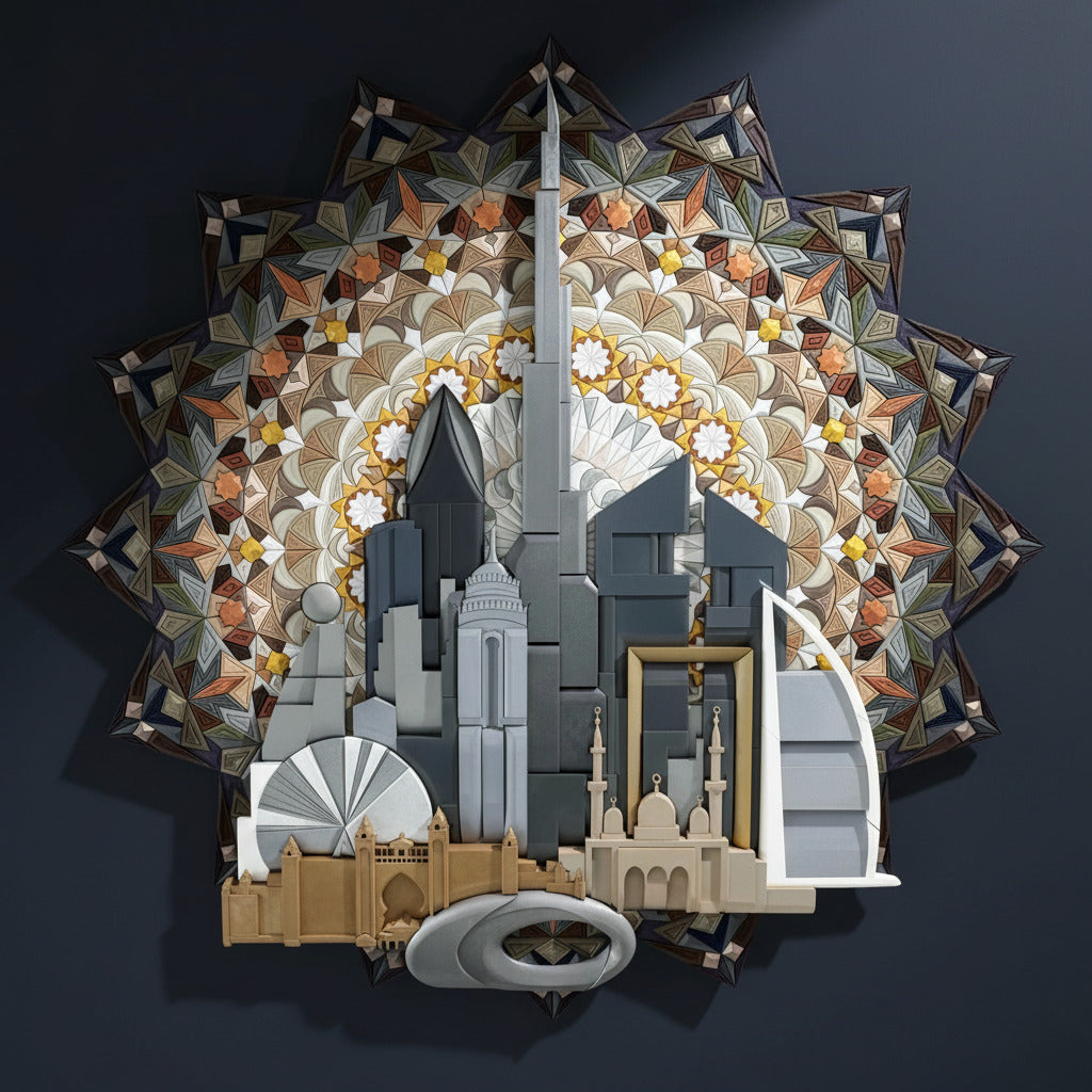 Mosaic Dubai History Colored front view clean  | JOVI Creative 