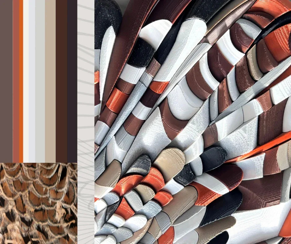 Mosaic Eagle's Feather Mood board & Inspiration | JOVI Creative 