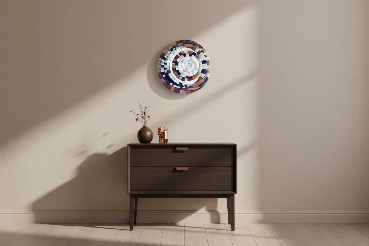 Mosaic Moon Brown interior installation view | JOVI Creative 