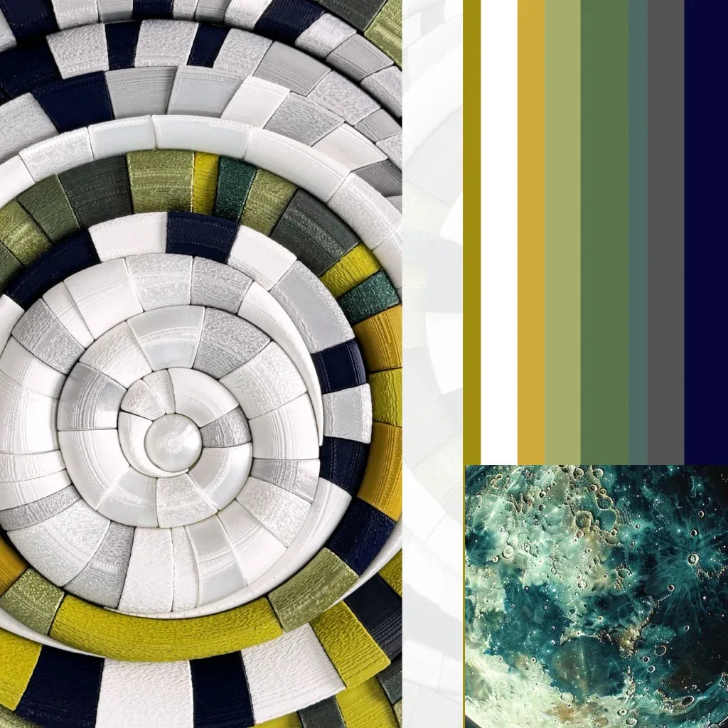 Mosaic Moon Green mood boad & inspiration | JOVI Creative 
