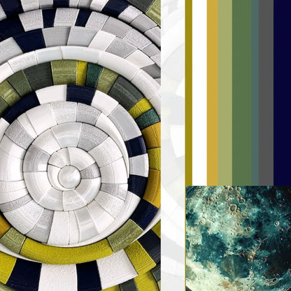 Mosaic Moon Green mood boad & inspiration | JOVI Creative 