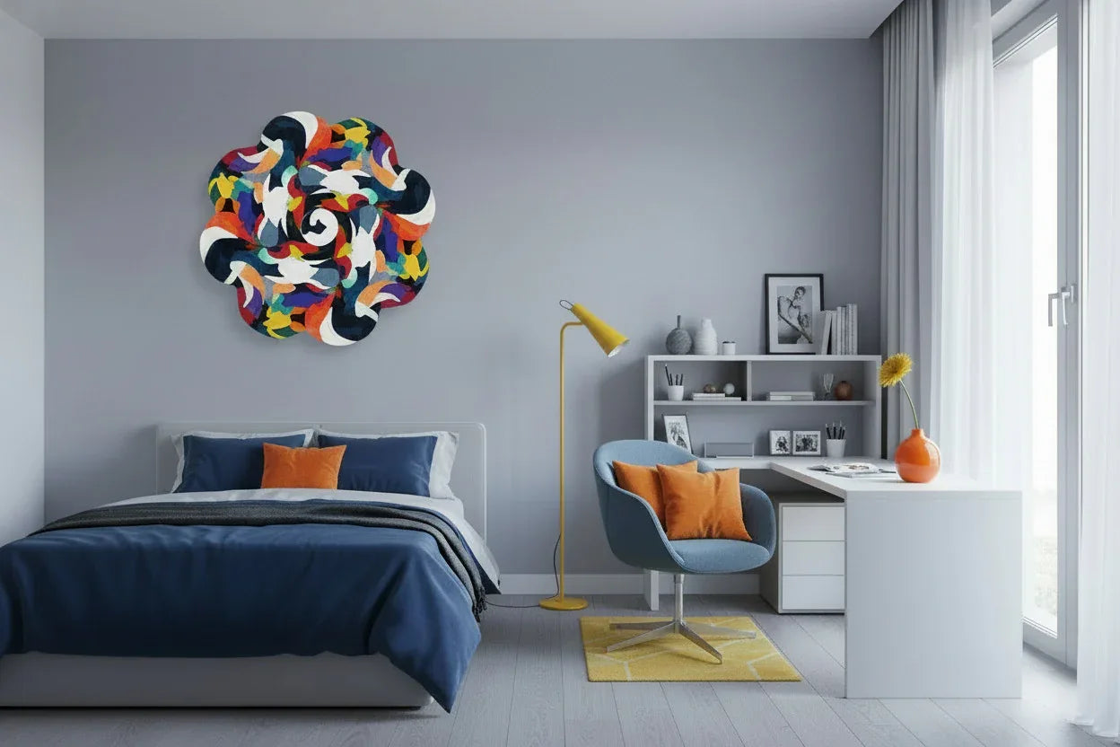 Mosaic Pets Color in young person room interior | JOVI Creative 