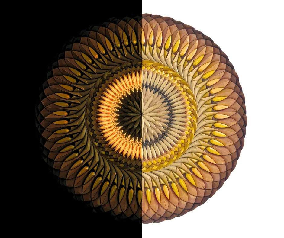 Mosaic Rising Sun Day & Night | JOVI Creative 
