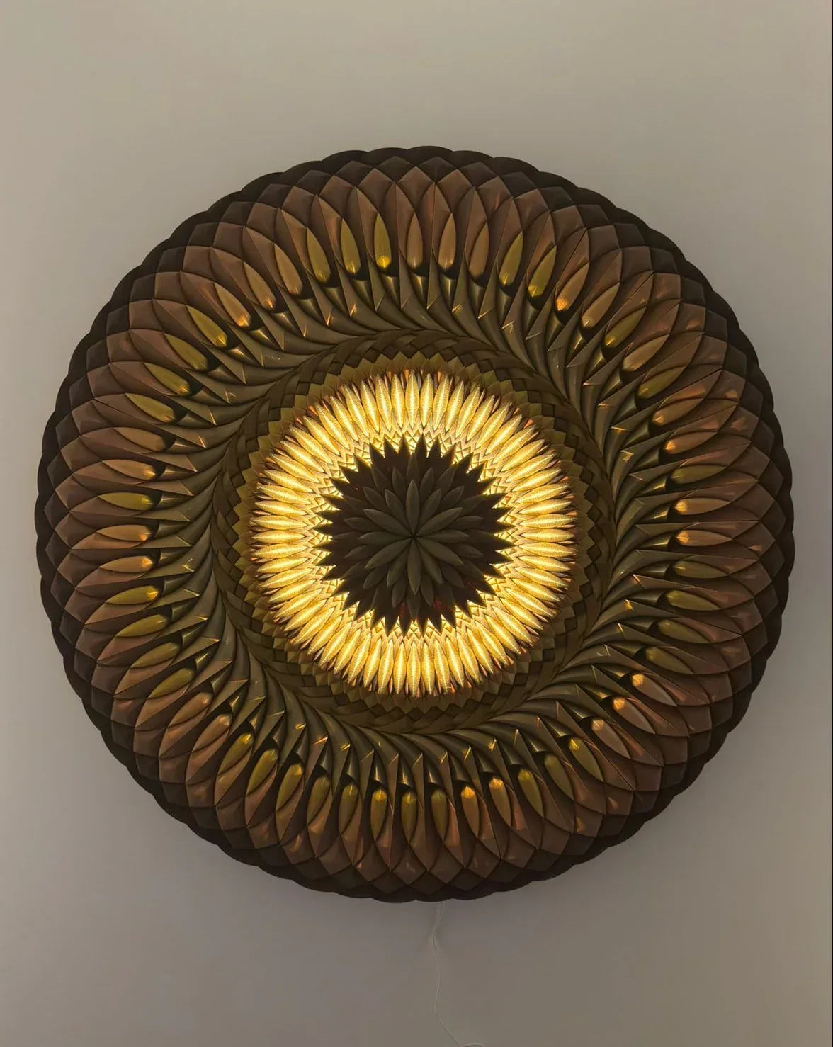 Mosaic Rising Sun LED illuminated detail  | JOVI Creative 