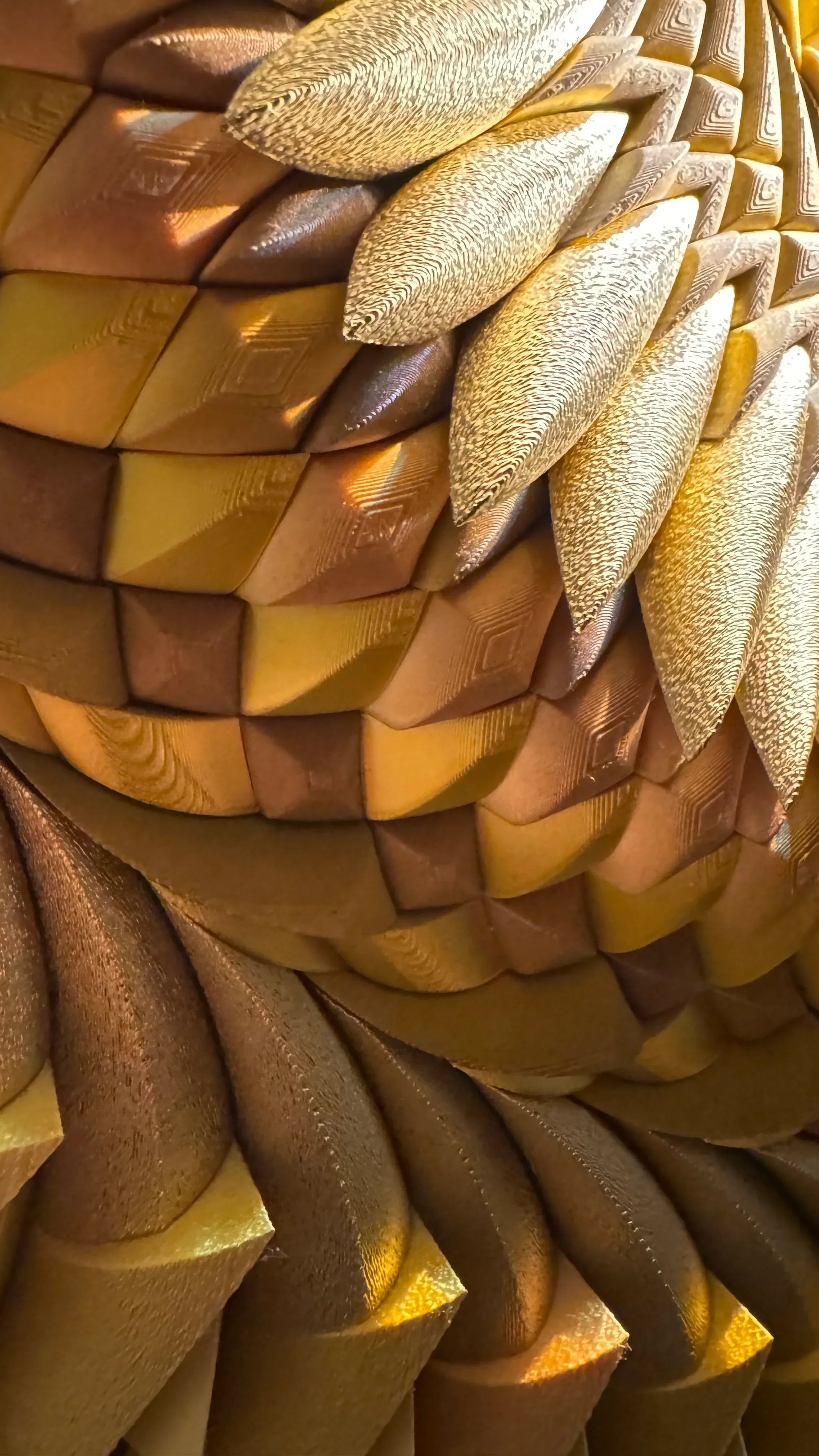Mosaic Rising Sun sculptural relief close-up  | JOVI Creative 