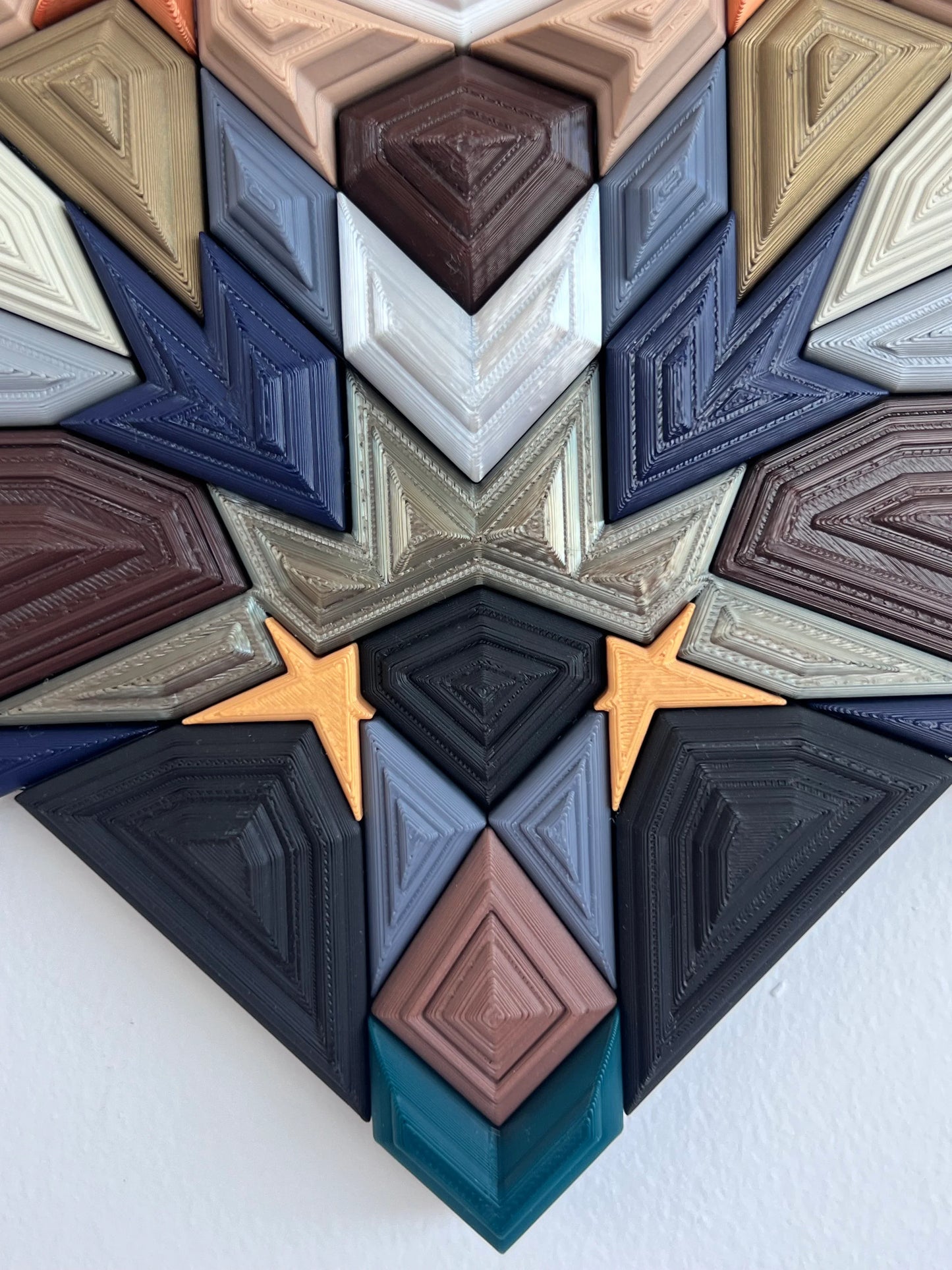 Mosaic STAR geometric pattern lines detail  | JOVI Creative 
