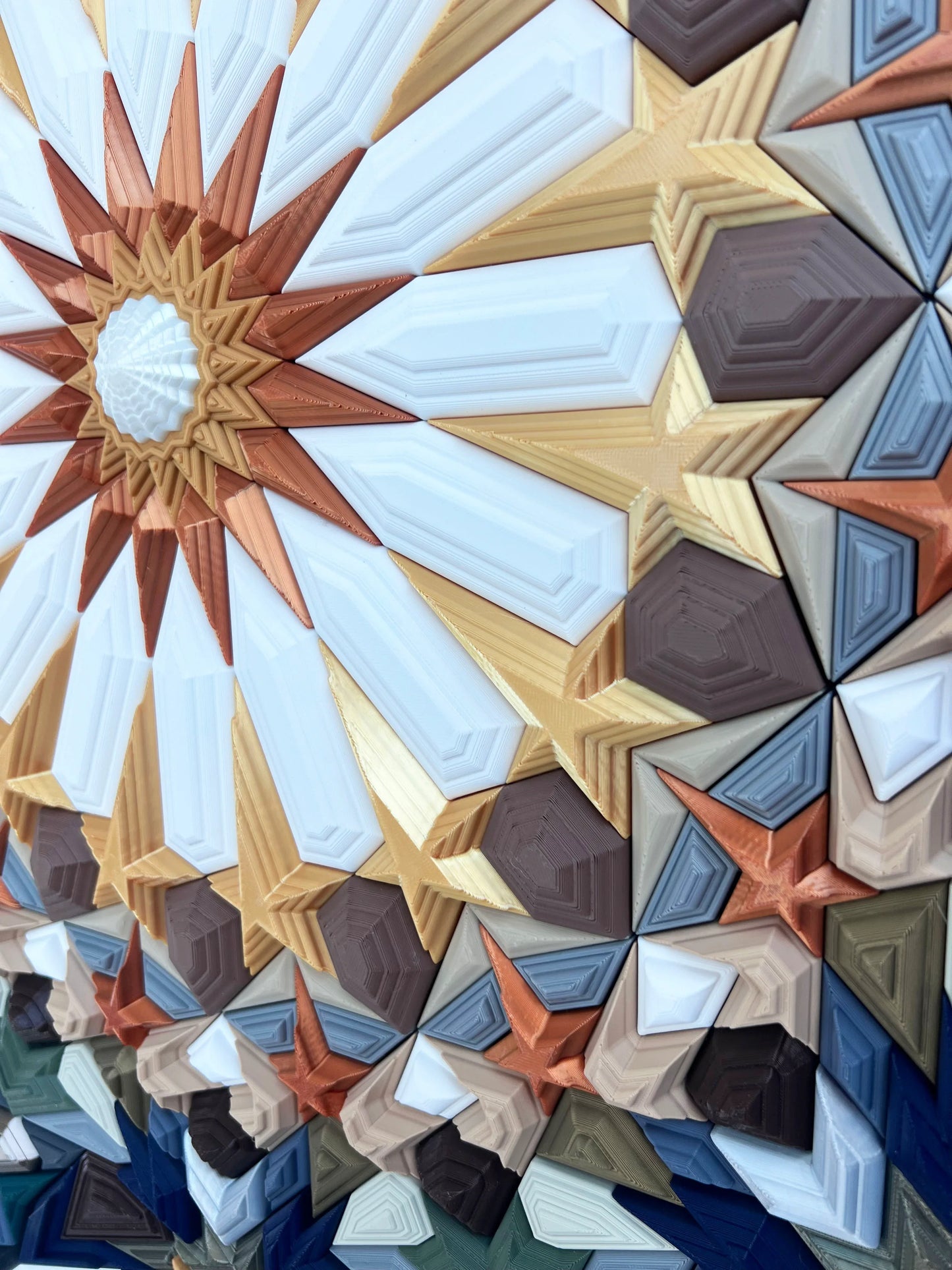 Mosaic STAR handcrafted mosaic texture  | JOVI Creative 